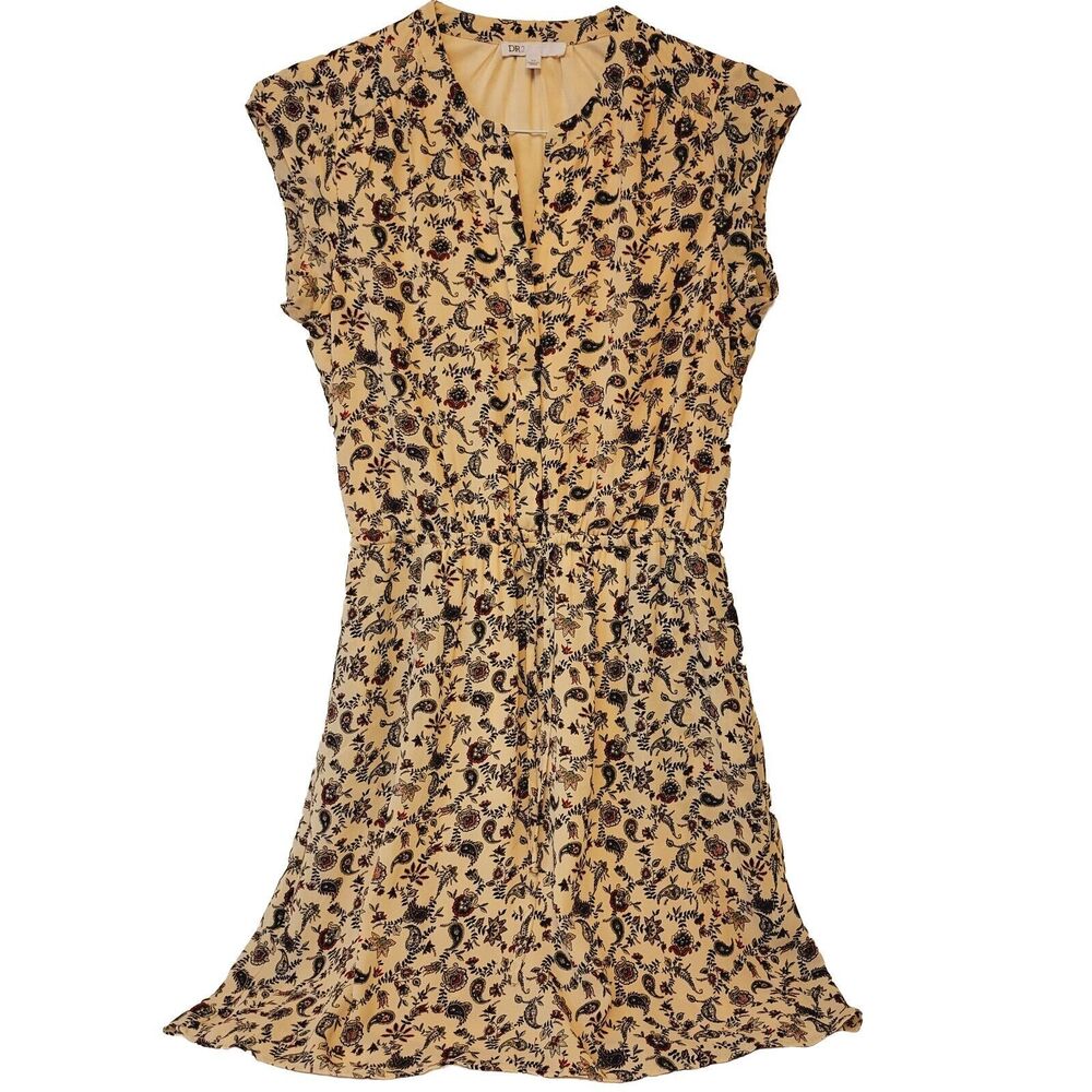 DR2 Sleeveless Fully Lined Flowers Design Sz XS Women Dress